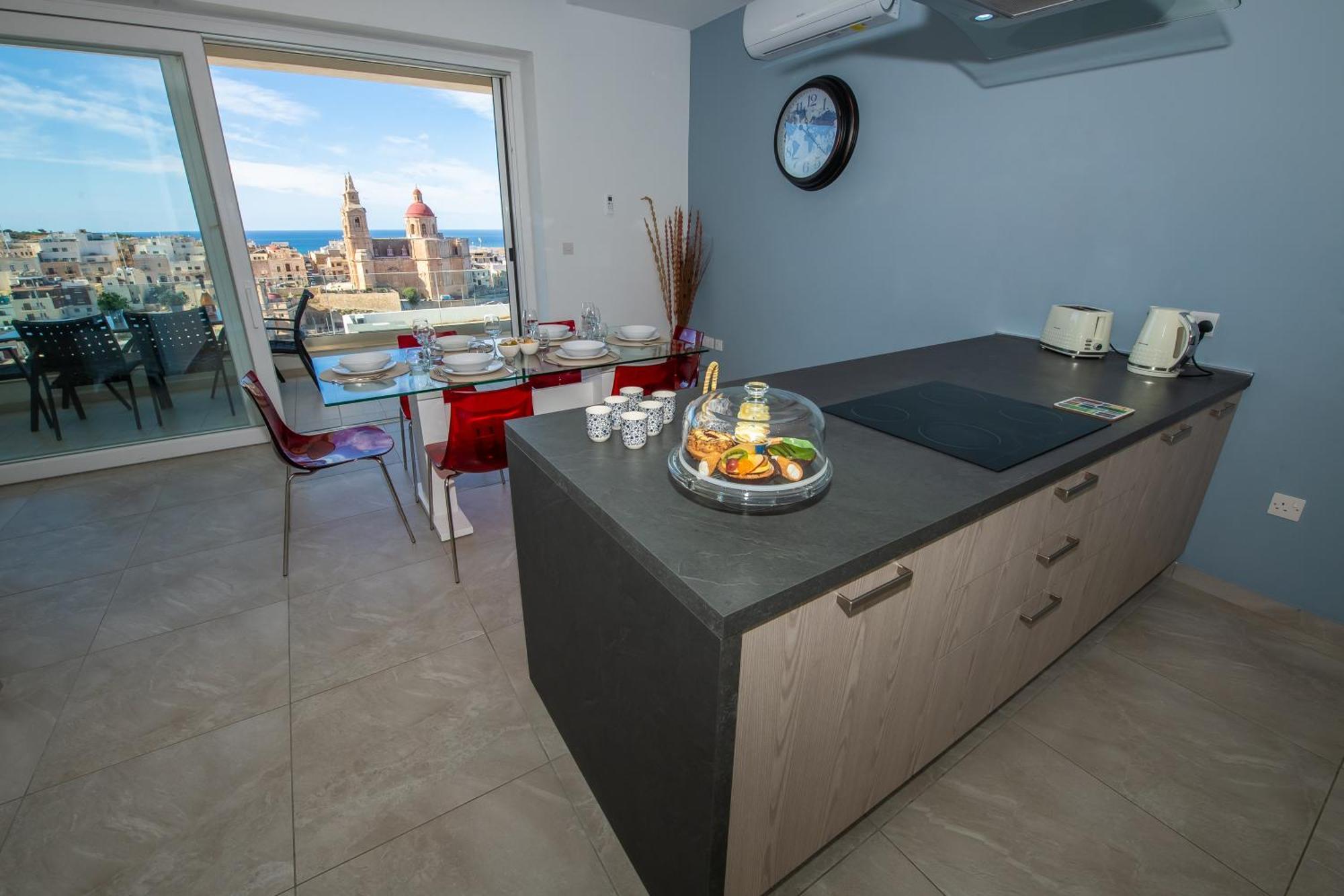 Clifftop Modern Apartment Mellieħa Buitenkant foto