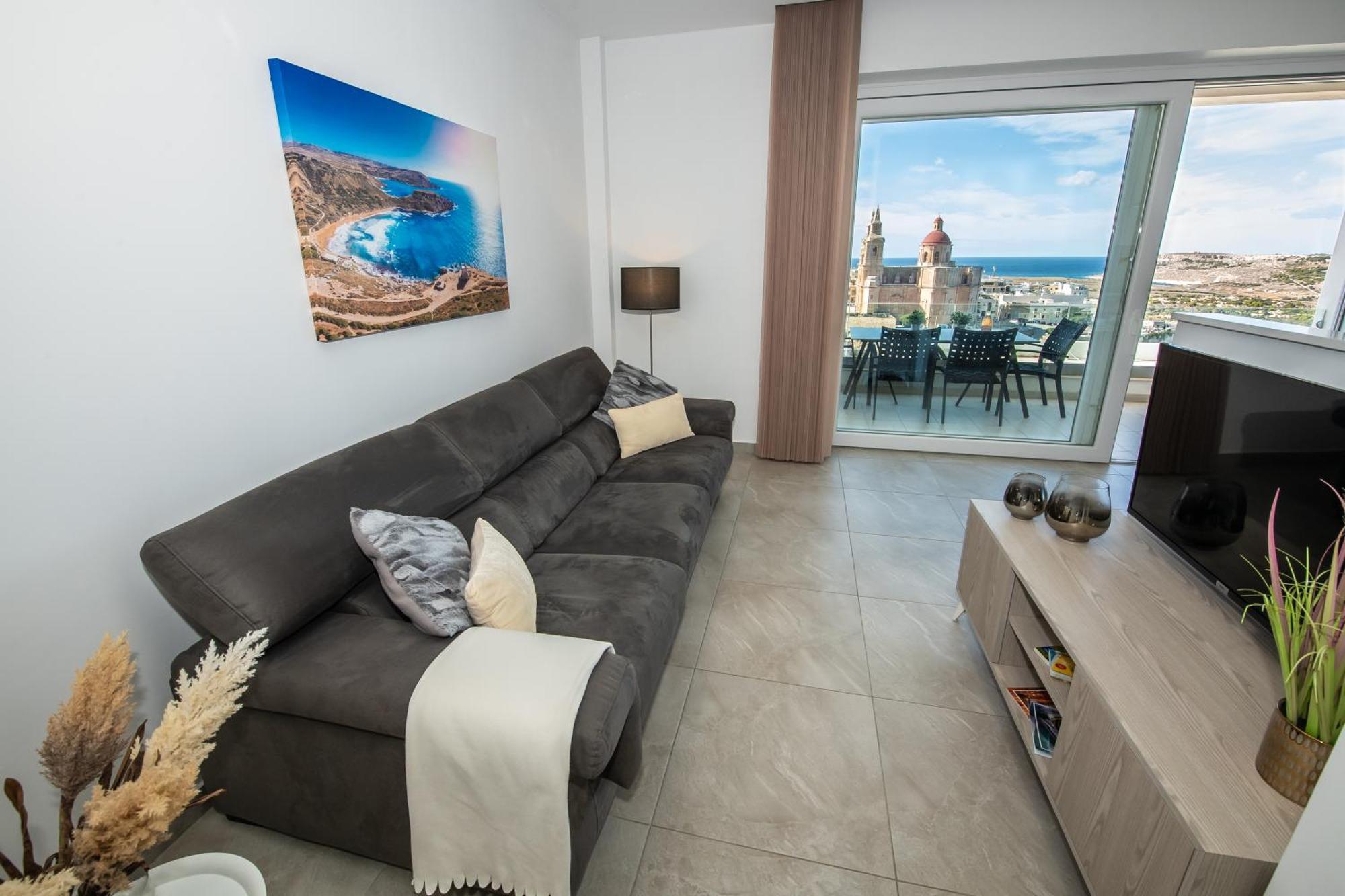 Clifftop Modern Apartment Mellieħa Buitenkant foto