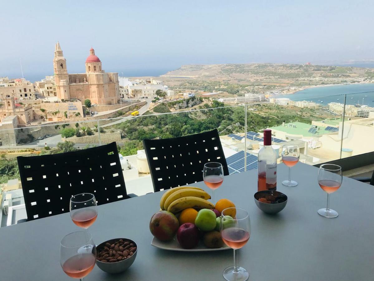 Clifftop Modern Apartment Mellieħa Buitenkant foto